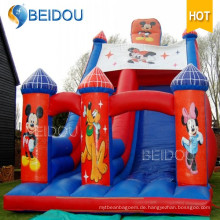 Langlebiger beliebter Mickey Mouse Jumping Frozen Bouncy Castle Aufblasbarer Türsteher